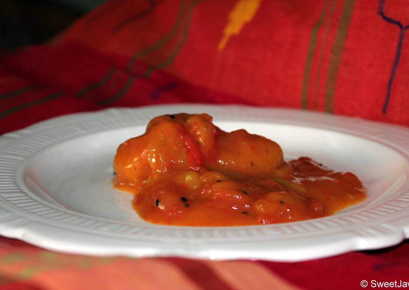 Tomato and Raw mango chutney