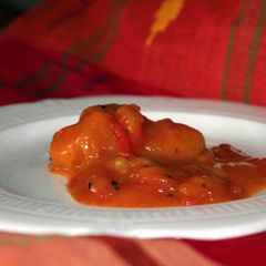 A picture of Tomato and Raw mango chutney.