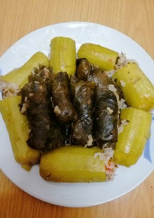 صورة لوصفة محشي كوسة وورق عنب