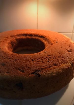 Una foto de Budín de bananas y nueces