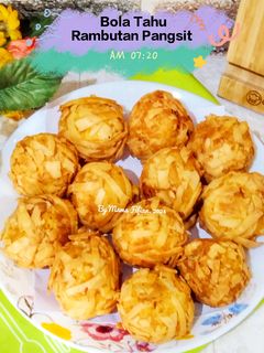 Foto resep Bola Tahu Rambutan Pangsit