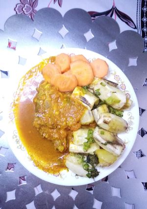 A picture of Chicken stew#tomato,ginger garlic cinnamon challenge.