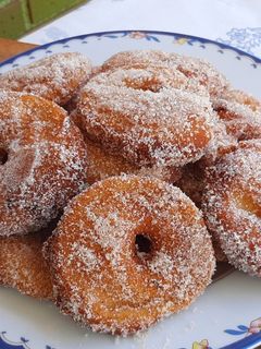 Una foto de Buñuelos de manzana