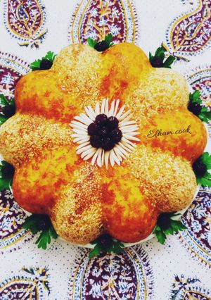 عکسی از دستور ته چین مرغ و آلبالو کنجدی🍗🍒🍗🍒