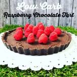 Low Carb raspberry chocolate tart #keto #ketopad