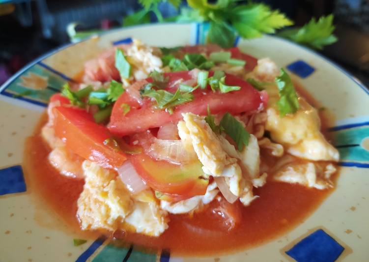 Langkah mengolah Telur Udang Tomat Anti Gagal