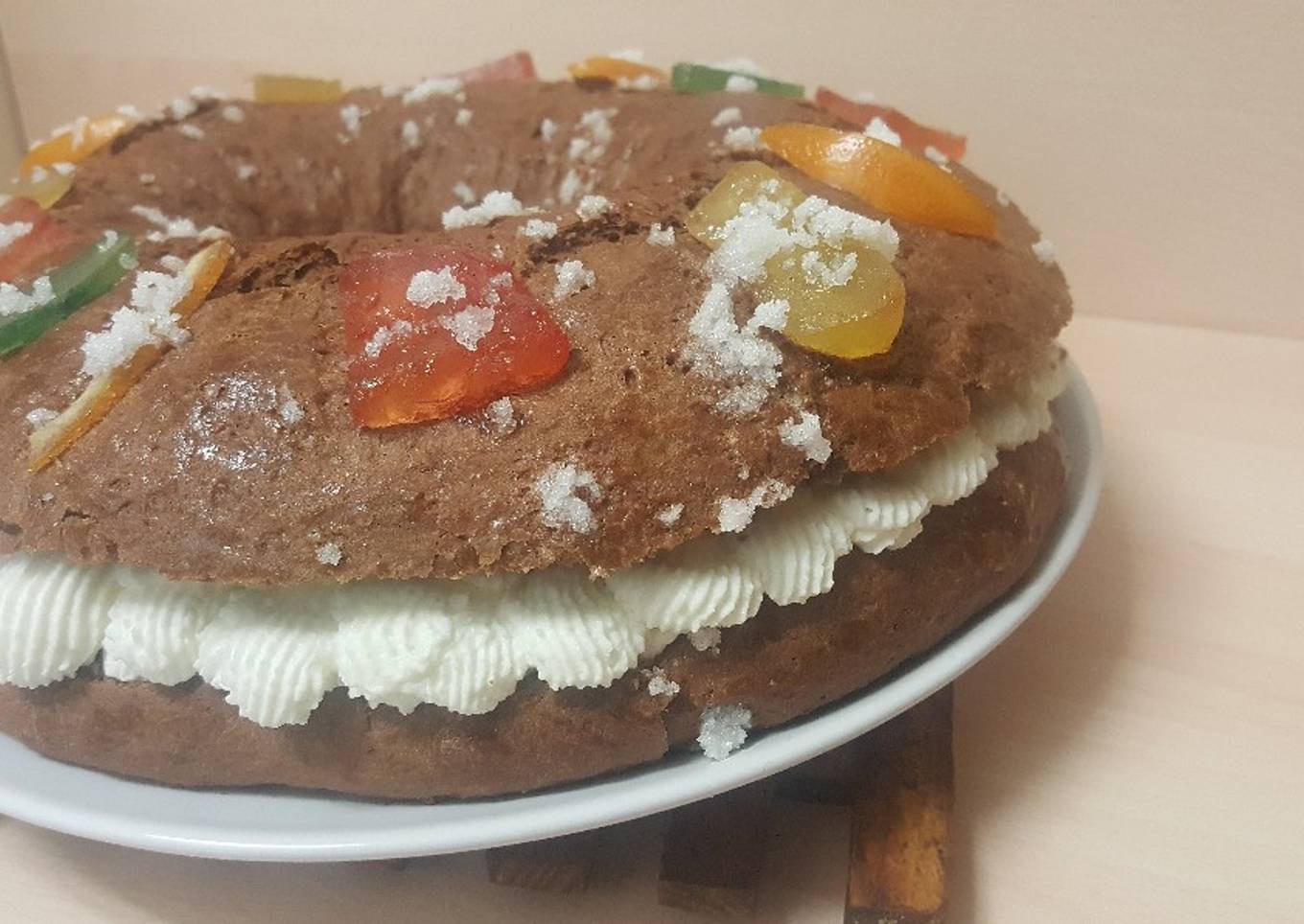Roscón de Reyes de chocolate