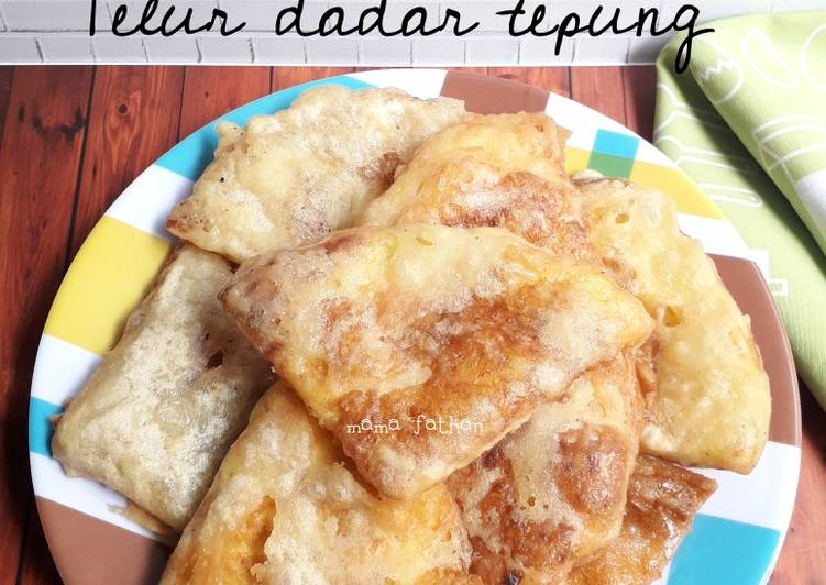 Resep Telur dadar tepung | Resep Membuat Telur dadar tepung Yang Enak Banget