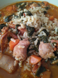Una foto de Arroz caldoso con espinacas