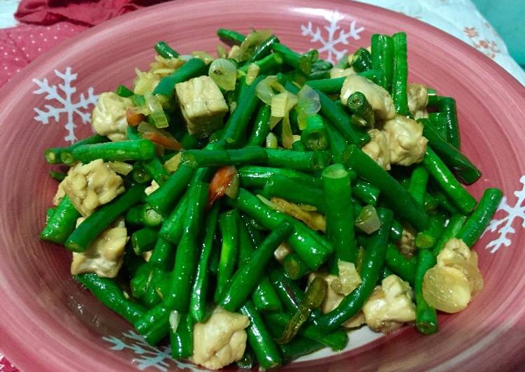 Oseng Kacang Panjang &amp; Tempe