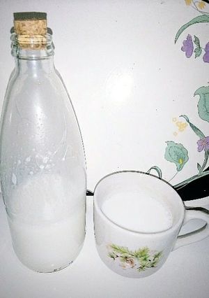 Una foto de Leche de almendras