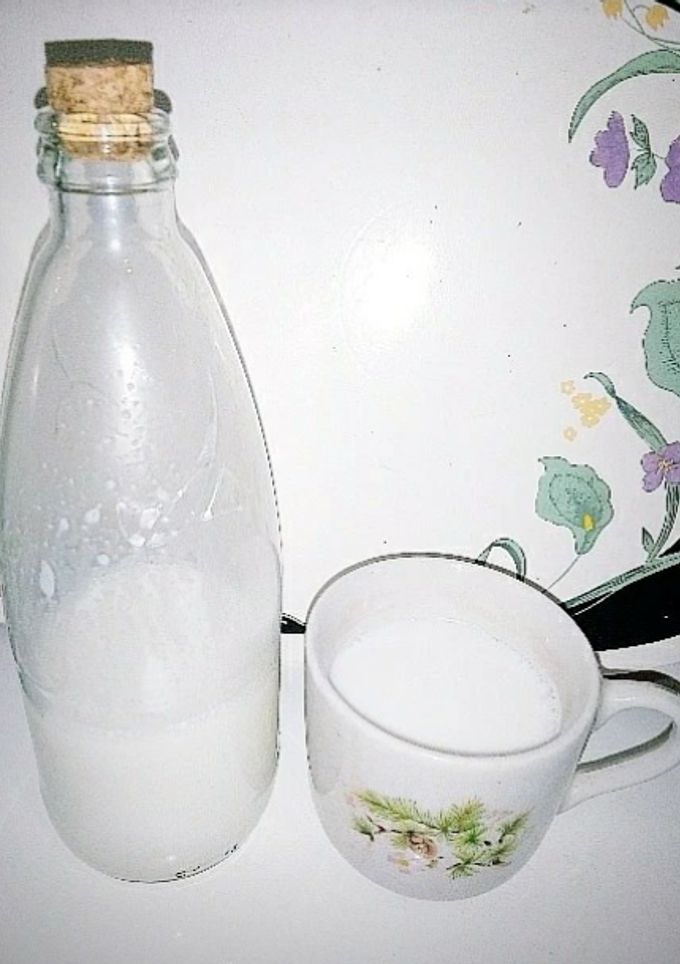 Una foto de Leche de almendras