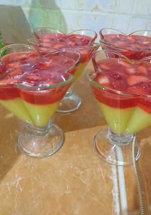 صورة لوصفة تحلية الفلان والفراولة 🍓🍓