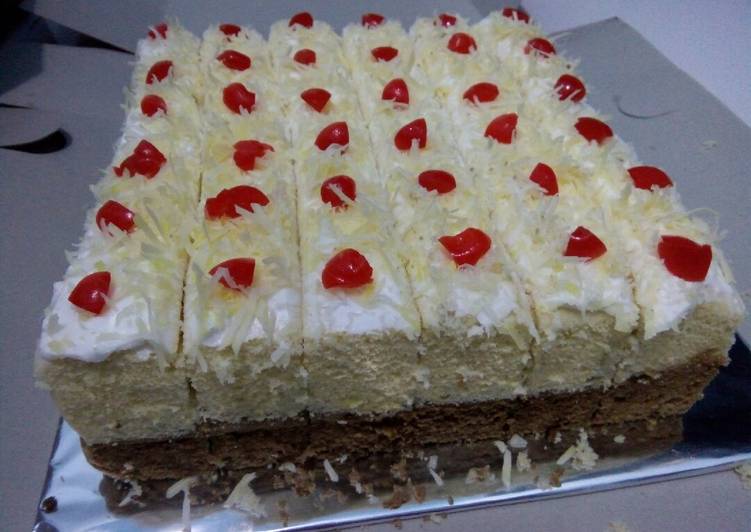 Resep Bolu kukus potong Anti Gagal