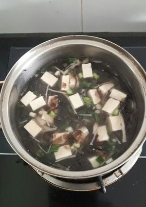 Hình của món Canh rong biển chay.