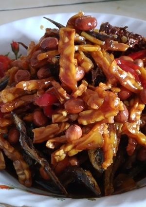 Foto resep Kering Tempe, Kacang dan Teri