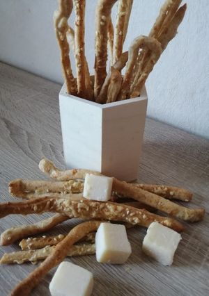 A picture of Italian Grissini.