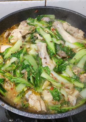 รูปของ แกงผักกาดใส่ไก่