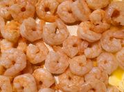 A picture of jasmine rice and shrimp