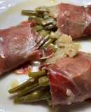 Paquetitos de judías verdes con jamón. 20’ de olla exprés