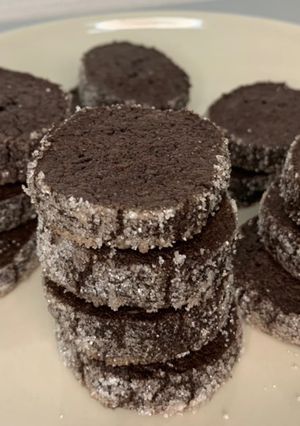 Une photo de Sablés diamants au chocolat