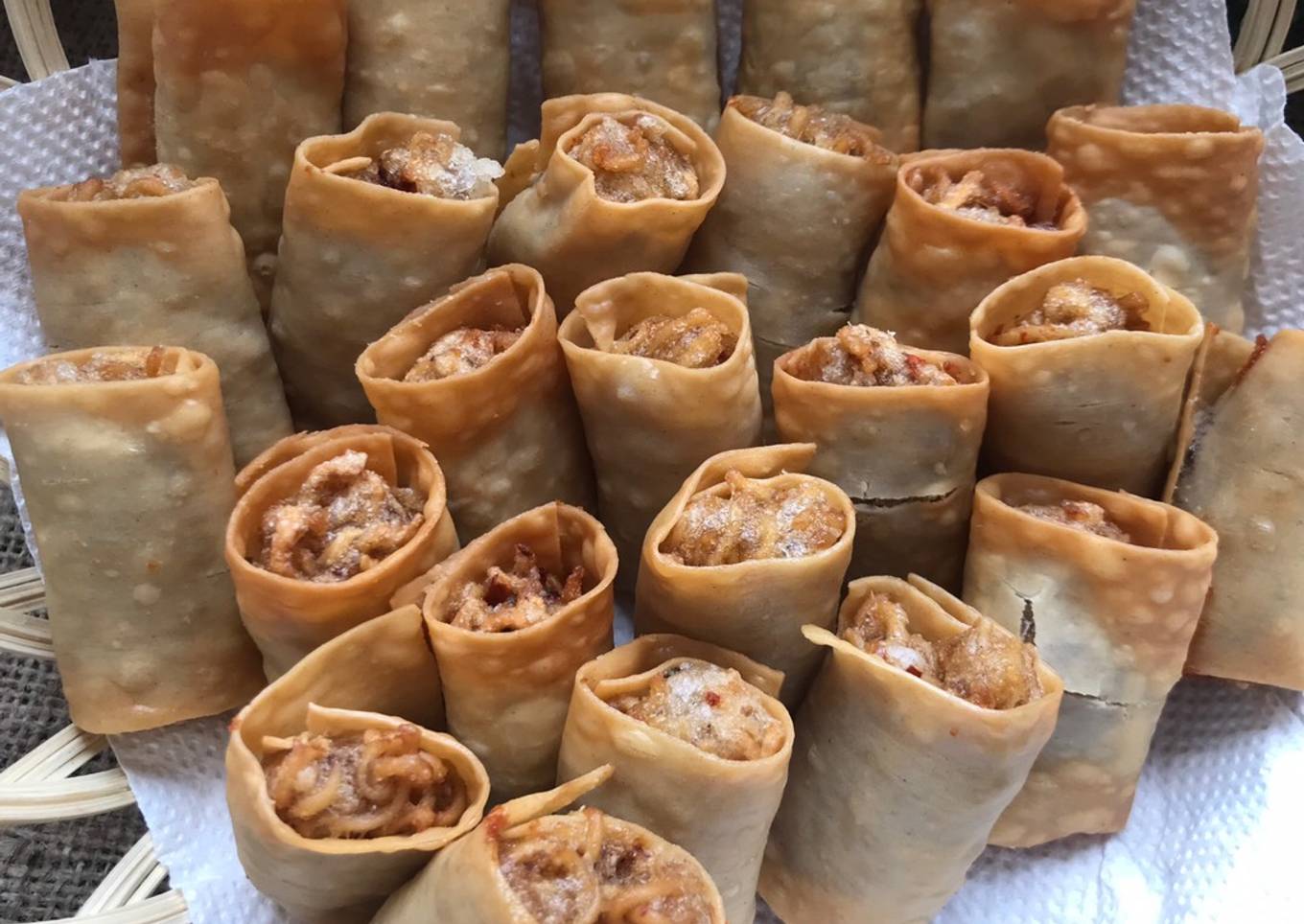 Bakso dengan mie chiring