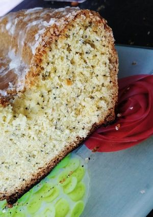 Una foto de Budín de mandarina con semillas de amapola