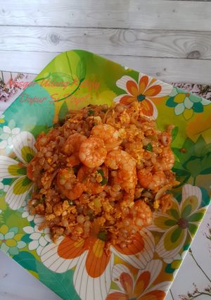 Foto resep Nasi goreng udang ketofy