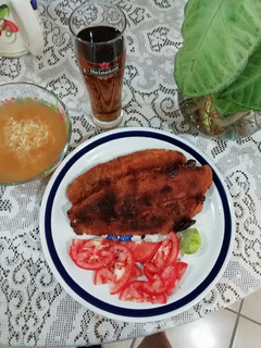 Una foto de Filete de pescado empanizado picante 👍✨
