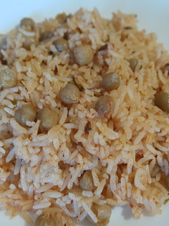 Una foto de Arroz con garbanzos