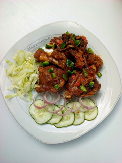 A picture of Peppered chicken.