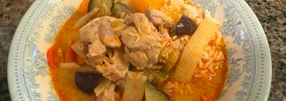 Eggplant & Chicken Thai Red Curry
