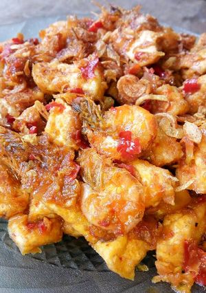 Foto resep Udang tahu balado pedaaass