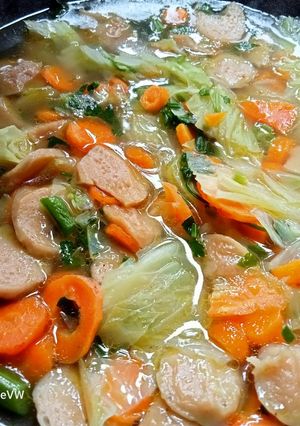 Foto resep Sop sayur+bakso ayam