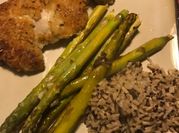 A picture of baked asparagus