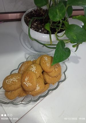 عکسی از دستور کوکی کره ای با آرد نخودچی و پتی بور