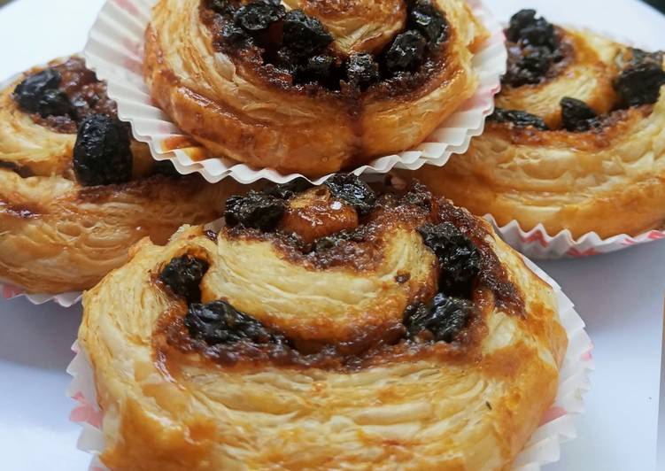 Bagaimana Membuat Cinnamon raisin puff pastry, Menggugah Selera