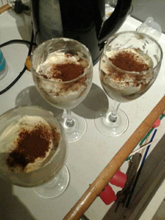 Una foto de Revolucionario tiramisu sin queso