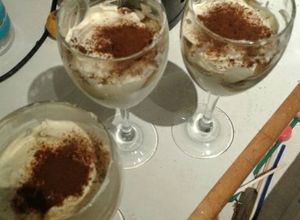 Una foto de Revolucionario tiramisu sin queso