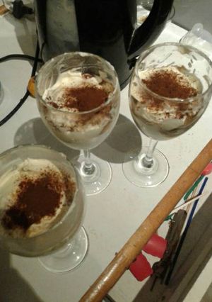 Una foto de Revolucionario tiramisu sin queso