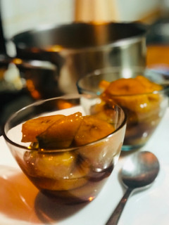 A picture of AMIE’s Minatamis na Saging (sweetened banana).
