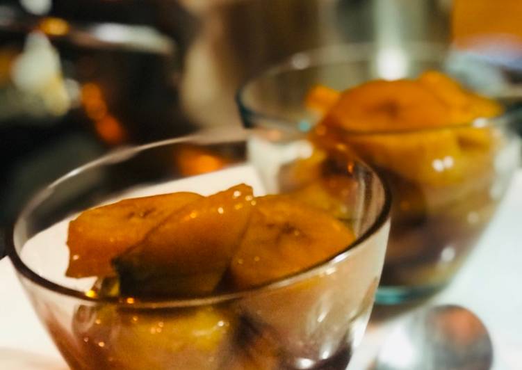 AMIE’s Minatamis na Saging (sweetened banana)