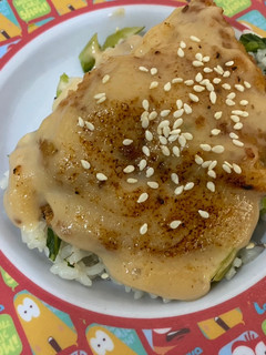 Foto resep Nasi ayam Saus Mentai