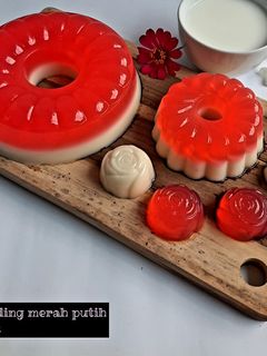 Foto resep Puding Merah Putih
