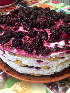 Szedres nyári torta sütés nélkül recept fotója