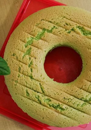 Foto resep Bolu Pandan Simple (4 Telur)