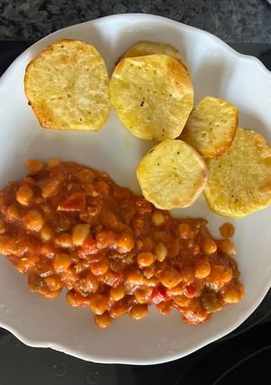 Una foto de Pisto de garbanzos