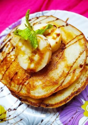 A picture of बनाना पैन केक (Banana Pan Cake Recipe In Gujarati).