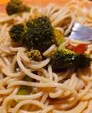 Fideos con brócoli diferentes. #sinsal