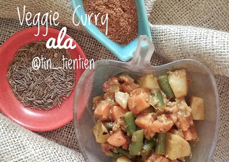 Resep 229. Veggie Curry India ala @tin_tientien, Bikin Ngiler